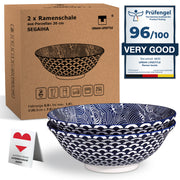 Ramen-Schüssel Set mit japanischer Suppe – Modernes Porzellan für Food-Lover